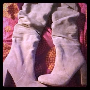 Gray brownish boots